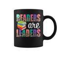Readers Are Leaders Boho Leopard Book Lover Back To School Graphic Print Coffee Mug