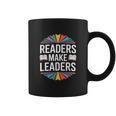Readers Make Leaders Saying Book Lovers Graphic Print Coffee Mug Readers Make Leaders Saying Book Lovers Graphic Print Coffee Mug