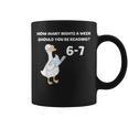 Reading 6-7 Silly Goose Read Books Bookish Bookworm Graphic Print Coffee Mug