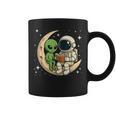 Reading Astronaut & Alien Reading Bookworm Reader Graphic Print Coffee Mug
