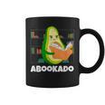 Reading Avocado Book School Librarian Abookado Graphic Print Coffee Mug