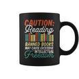Reading Banned Books Cause Intellectual Freedom Graphic Print Coffee Mug Reading Banned Books Cause Intellectual Freedom Graphic Print Coffee Mug