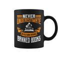 Reading Banned Books Old Man Saying Reader Book Bans Men Graphic Print Coffee Mug