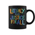 Reading Book Club Literacy And Justice For All Librarian Graphic Print Coffee Mug