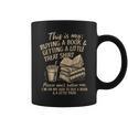 Reading Bookish Book Club Caffeinated Books & Coffee Lover Graphic Print Coffee Mug