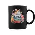 Reading Books Booklover Hamster And Watercolor Books Graphic Print Coffee Mug