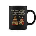 Reading Christmas Tree Book– Reading 6 7 Meme Graphic Print Coffee Mug