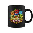 Reading Crew Teacher Literacy Classroom Book Graphic Print Coffee Mug