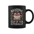 Reading Is My Cup Of Tea Book Lover Tea Drinker Graphic Print Coffee Mug