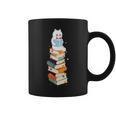 Reading Cute Cat Read Colorful Books Reader Women Men Kids Graphic Print Coffee Mug