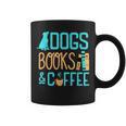 Reading Dogs And Coffee Book Nerd Dog Lover Coffeeholic Graphic Print Coffee Mug