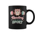 Reading Is My Favorite Sport Cute Owl Book Lover Graphic Print Coffee Mug