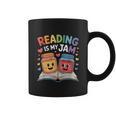 Reading Is My Jam Book Lover Humor Graphic Print Coffee Mug