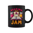 Reading Is My Jam Book Lover Kids Teacher Graphic Print Coffee Mug
