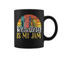 Reading Is My Jam Bookworm Book Reading Graphic Print Coffee Mug