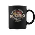 The Reading Legend Retro Books Men Reading Graphic Print Coffee Mug