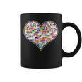 Reading Library Books Lover Heart Librarian Awesome Cute Graphic Print Coffee Mug