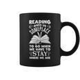 Reading Library Literature Read Books Lover Reader Graphic Print Coffee Mug