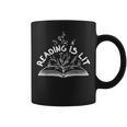 Reading Is Lit Book Lover Reading Teacher Men Women Kids Graphic Print Coffee Mug