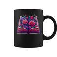 Reading Lover Librarian Book Lovers Flowers English Roses Graphic Print Coffee Mug