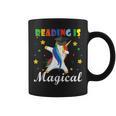 Reading Is Magical Book Lover Unicorn Student Teacher For Men Women Kids Graphic Print Coffee Mug