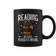Reading Makes Me Feel Less Murdery Book Dragon Graphic Print Coffee Mug Reading Makes Me Feel Less Murdery Book Dragon Graphic Print Coffee Mug