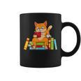 Reading For Men Women Books Cat Reading Lover Graphic Print Coffee Mug Reading For Men Women Books Cat Reading Lover Graphic Print Coffee Mug