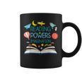 Reading Powers Imagination Books Bibliophile Teacher Men Women Kids Graphic Print Coffee Mug