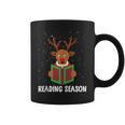 Reading Season Christmas Reindeer Bookworm Book Reader Graphic Print Coffee Mug Reading Season Christmas Reindeer Bookworm Book Reader Graphic Print Coffee Mug