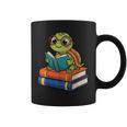 Reading Turtle Bookworm Cute Turtle With Glasses Books Graphic Print Coffee Mug