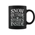 Reading All Winter Cozy Book Lover And Literary Escape Graphic Print Coffee Mug