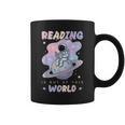 Reading Is Out Of This World Astronaut Space Book Lover Graphic Print Coffee Mug