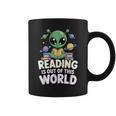 Reading Is Out Of This World Space Book Lover Bookworm Graphic Print Coffee Mug