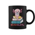Readolotl Cute Read Axolotl Book Lover Librarian Bookworm Graphic Print Coffee Mug