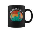 Readosaurus Reading Book Dino Fossils Dinsosaur Graphic Print Coffee Mug