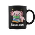 Readsalotl Axolotl Book Reading Graphic Print Coffee Mug