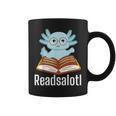 Readsalotl Axolotl Reading Cute Book Lover Bookworm Graphic Print Coffee Mug