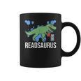 Readsaurus Reader Book Tyrannosaurus T-Rex Dinosaur Jurassic Graphic Print Coffee Mug Readsaurus Reader Book Tyrannosaurus T-Rex Dinosaur Jurassic Graphic Print Coffee Mug