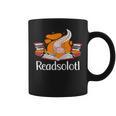 Readsolotl Book Lover & Axolotl Graphic Print Coffee Mug