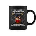 The Reason I'm Old And Wise Is Because I Read Books Owl Graphic Print Coffee Mug