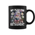 Retired Teacher Gnome Reading A Book Retirement Plan Graphic Print Coffee Mug