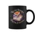 Retro Book Lover Coffee Drinking Reading Librarian Readers Graphic Print Coffee Mug