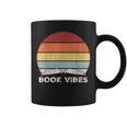Retro Book Vibes Rainbow For Reading Lovers Vintage Graphic Print Coffee Mug