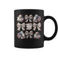 Retro Coquette Bows Book Coffee Bookworm Librarian Book Nerd Graphic Print Coffee Mug