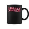 Retro Groovy Library Assistant Librarian Reader Books Graphic Print Coffee Mug