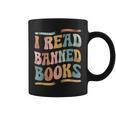 Retro I Read Banned Books Shirt Graphic Print Coffee Mug