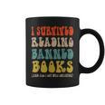 Retro I Survived Reading Banned Books And Got Smarter Graphic Print Coffee Mug