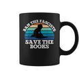 Retro Vintage Ban The Fascists Save The Books Book Lovers Graphic Print Coffee Mug Retro Vintage Ban The Fascists Save The Books Book Lovers Graphic Print Coffee Mug