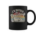 Retro Vintage I'd Rather Be Reading Book Lover Reader Graphic Print Coffee Mug Retro Vintage I'd Rather Be Reading Book Lover Reader Graphic Print Coffee Mug