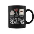 Rock Paper Scissors Nothing Beats Reading Book Lover Humor Graphic Print Coffee Mug
